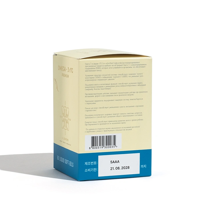 Omega-3 rTG Premium 4 Lemons Omega-3 rTG Premium 4 Lemons фото