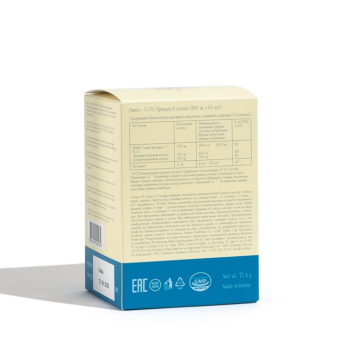 Omega-3 rTG Premium 4 Lemons Omega-3 rTG Premium 4 Lemons фото