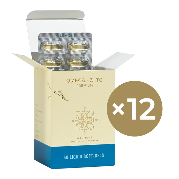 Omega-3 rTG 4 Lemons 12 упаковок фото